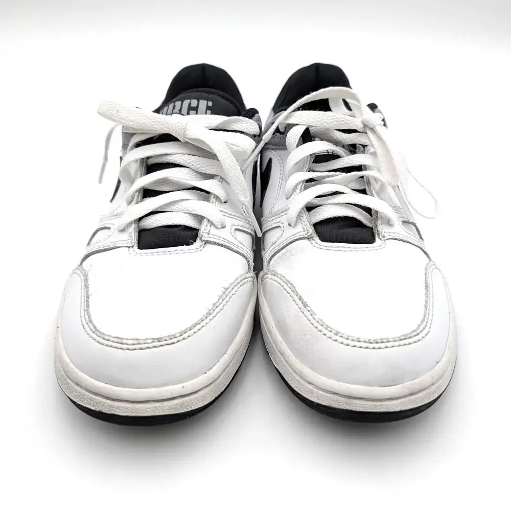 Nike Full Force Low Big Shoes Kids' White/Pewter/Black Size US4.5Y EU36.5 - Picture 2 of 14